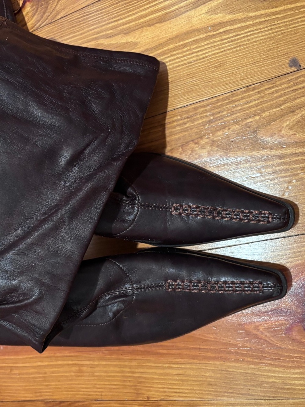 Vintage Leather heel boots